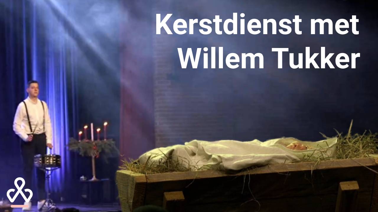 Willem Tukker spreekt tijdens kerstdienst, Preek Willem Tukker