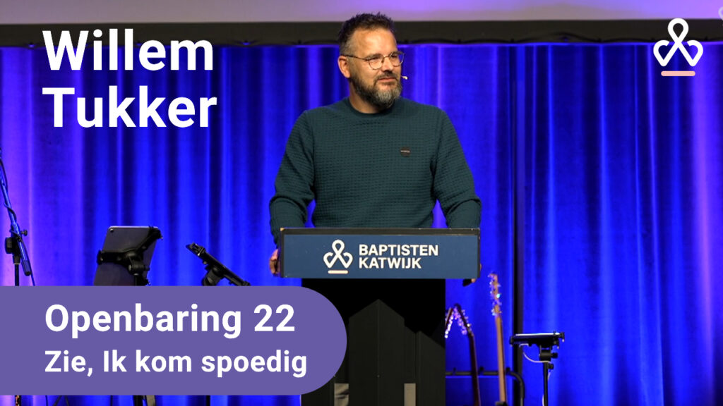 Bijbelse thumbnail met tekst Zie ik kom spoedig evangelie boodschap